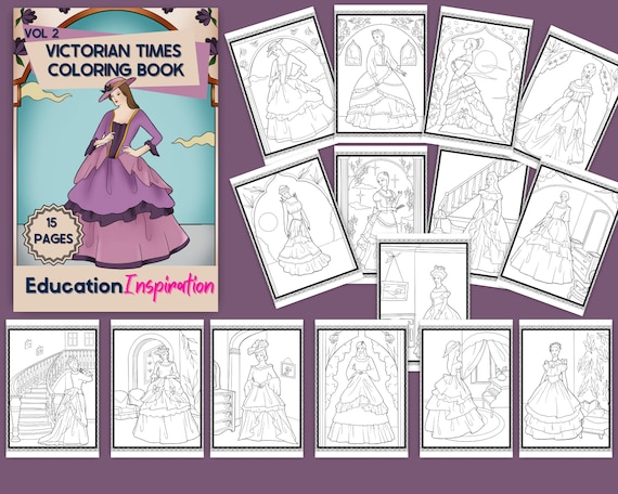 s Vintage Dress Coloring Pages  Best Free