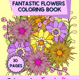 Flowers Coloring, Flower Coloring, Floral Coloring, Botanical Coloring, Plant Coloring, Garden Coloring, Flowers, Gardening, Florals