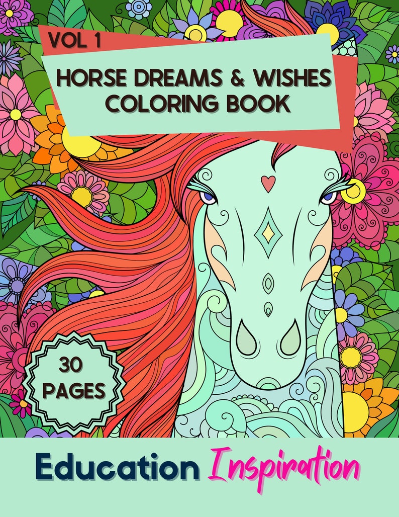 Horse Coloring, Animal Coloring, Mandala Coloring, Horse Art, Horse Drawing, Horse, Horses, Adult Coloring image 6