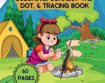 Camping Coloring Book: Kids' Nature Activities (Digital Download, PDF)