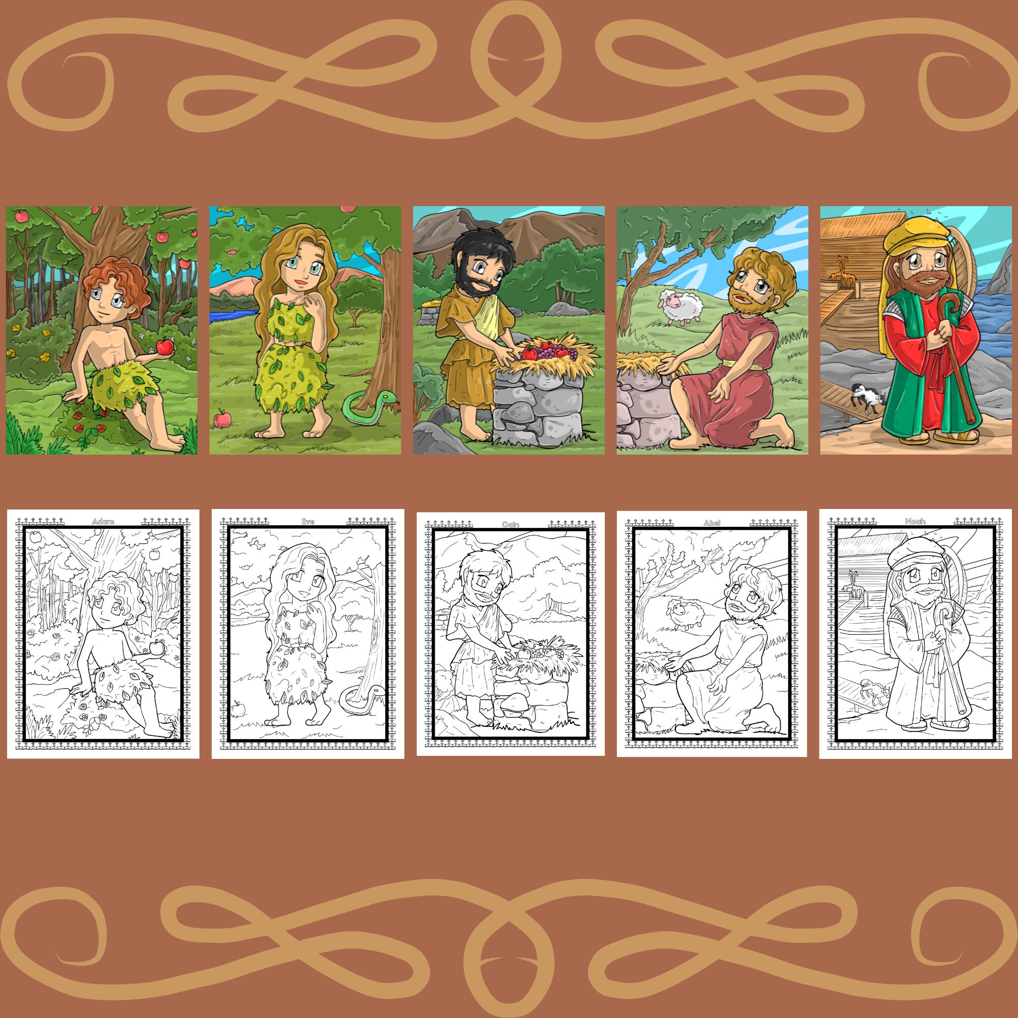 Bible Coloring, Kids Bible Coloring, Christian Coloring, Bible ...