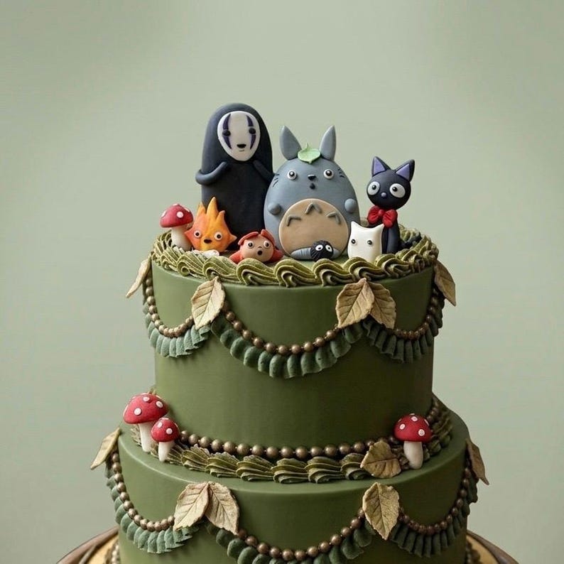 Ghibli inspired cake toppers image 1