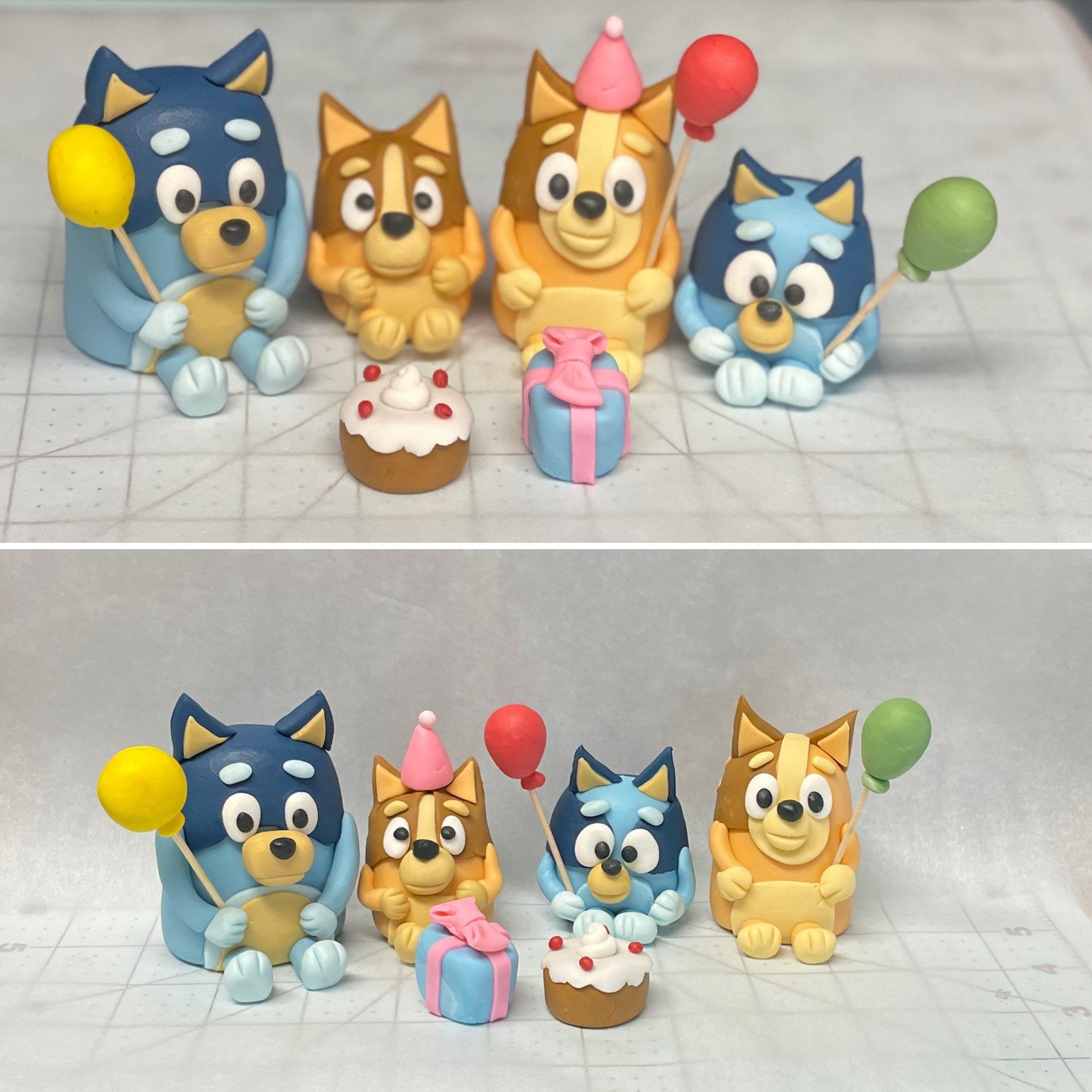 Bluey Family Fondant Set of 4
