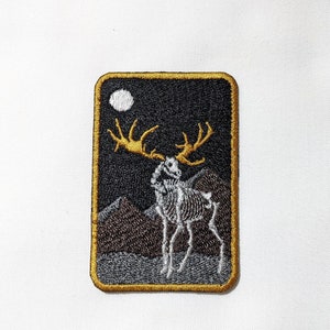 Bone Elk - Embroidered Patch