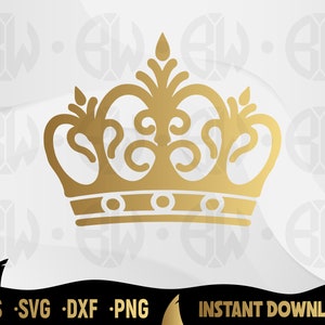 Arquivo de corte Crown Svg, Clipart de coroa, Silhueta de coroa, Crown Svg, King svg, Coroa vetorial, Arquivo vetorial Eps, Royal Crown SVG, Arquivo de corte de coroa