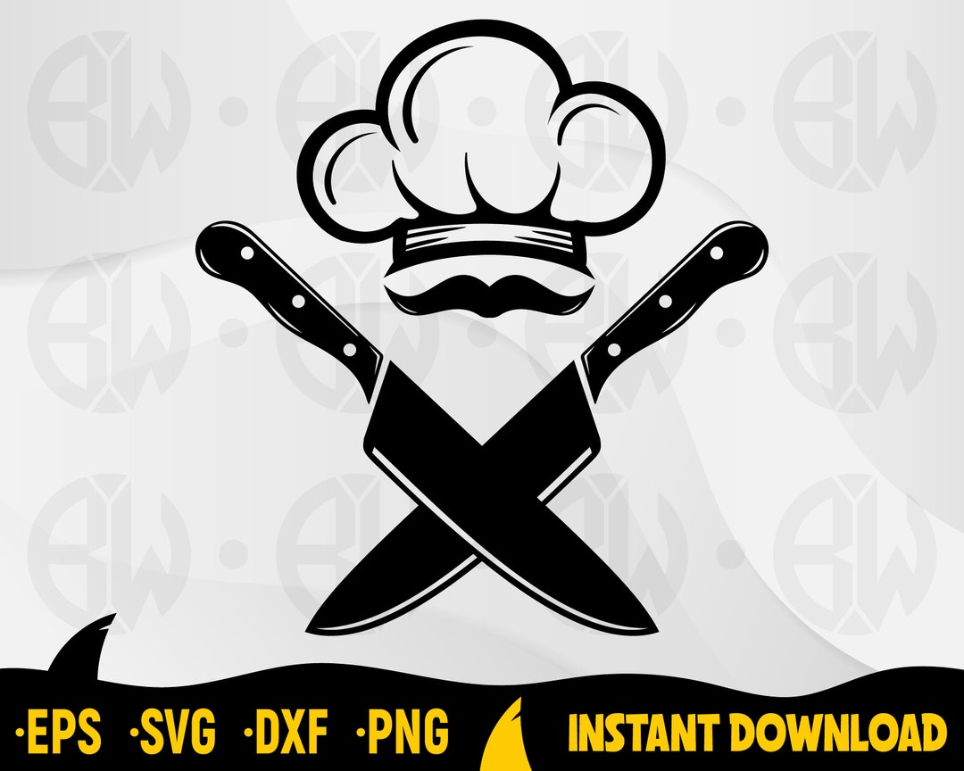 Chef Logo SVG, Chef Svg, Chef Clipart, Cook Logo Svg, Chef Cut File for