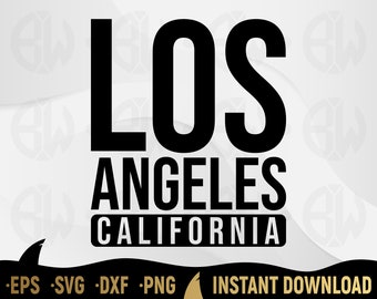 Los Angeles California SVG Cut File, Shirt Design (Digital Download)