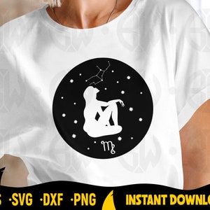 Maagd Sterrenbeeld Svg, Maagd Sterrenbeeld, Maagd Sterrenbeeld, Maagd Sterrenbeeld, Astrologische, Horoscoop, Snijbestanden, Silhouet, Astrale, Astronomie