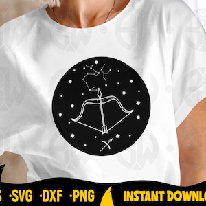 Boogschutter Sterrenbeeld Svg, Boogschutter Sterrenbeeld, Boogschutter Sterrenbeeld, Astrologisch, Horoscoop, Snijvijlen voor Snijmachines