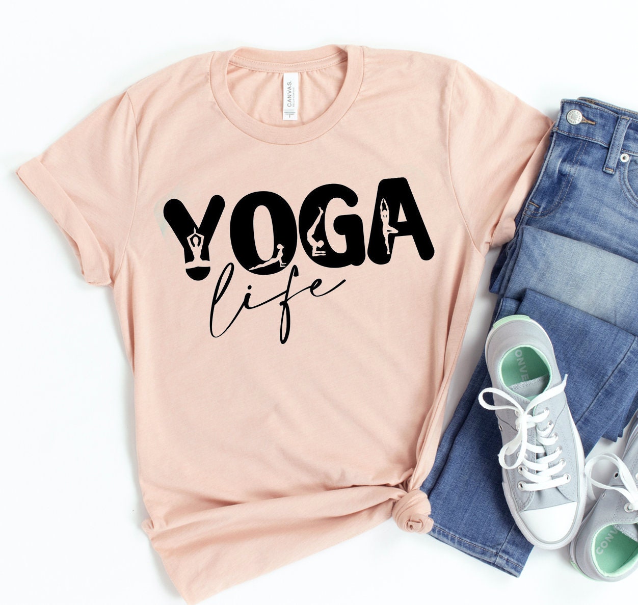 Yoga Life Shirt Spiritual T-shirt Meditation Tshirt Just | Etsy