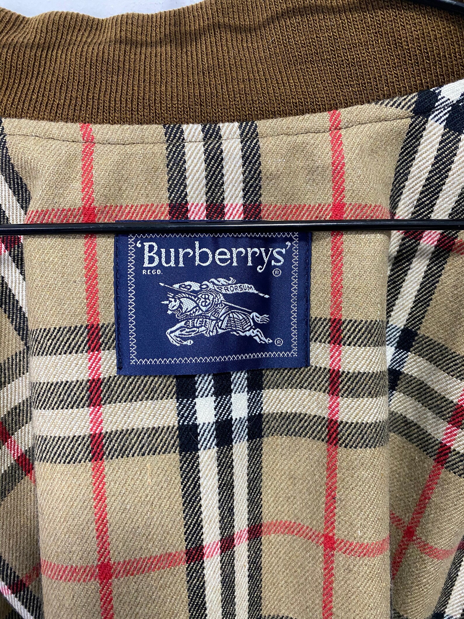 Men's Vintage Burberrys Bomber Jacket Wool Cashmere Check | Etsy