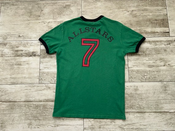 Mens Ringspun Allstars Superdry Bob Marley 7 Green T Shirt Cotton