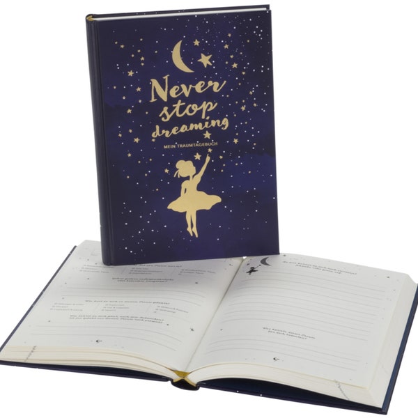 Traumtagebuch für deine Träume – das Tagebuch für luzide Träume, Klarträume, Tagträume und Albträume | (Hardcover)  mit Goldfolie