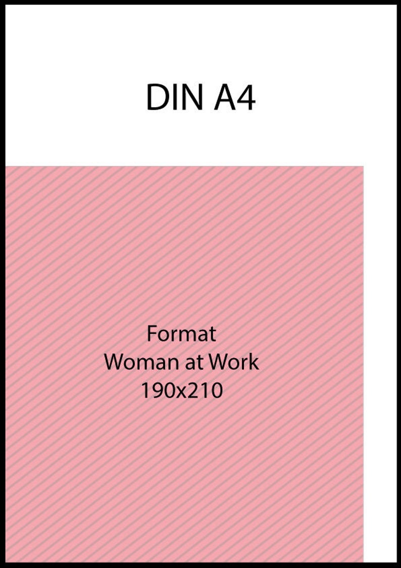 Woman at Work Business Planner for 54 weeks Pink hardcover appointment planner undated with weekly overview & times in German image 6