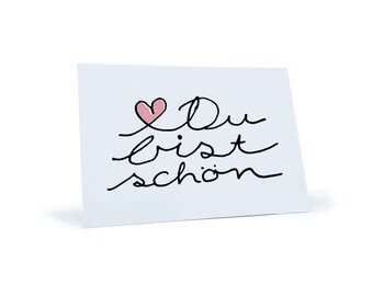 Postkarte “Du bist schön”