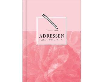 Carnet d'adresses avec calendrier des anniversaires | Livre de contacts au format DIN A5 | Répertoire téléphonique et carnet d'adresses avec numéro de téléphone, adresse, e-mail