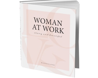 Woman at Work - Business Planner for 54 weeks | Pink hardcover appointment planner undated with weekly overview & times | in German