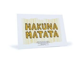 Postkarte “Hakuna Matata”