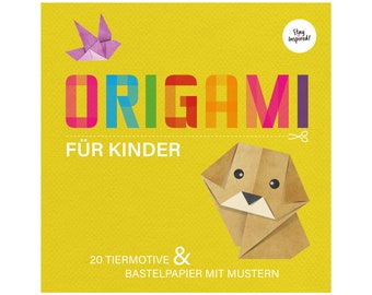 Origami for children aged 8 and up | With step-by-step instructions for 20 animals | For beginners and advanced users | Craft paper with pattern