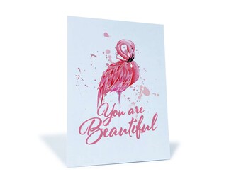 Postkarte “Beautiful Flamingo”