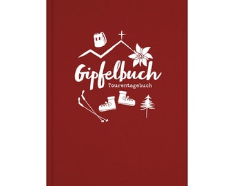 Gipfelbuch, Tourentagebuch, Wandertagebuch (Hardcover) | A5 Notizbuch zum Wandern in den Bergen und für Radtouren für Sportler und Familien