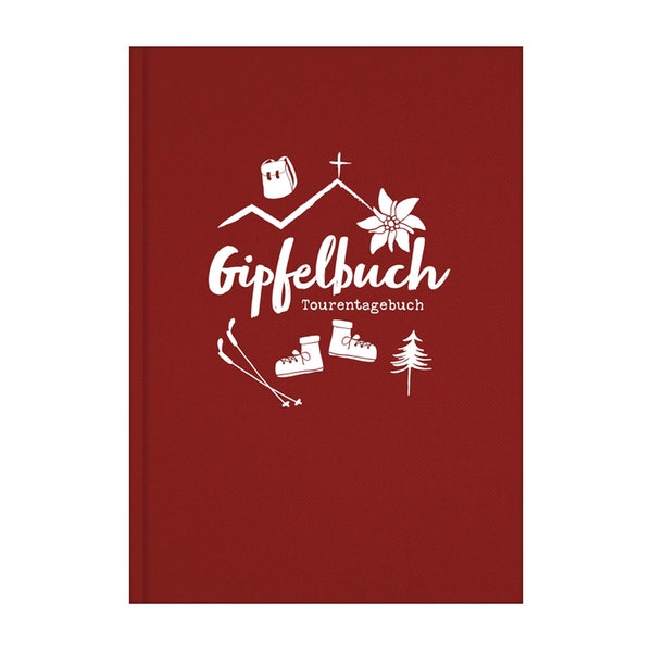 Gipfelbuch, Tourentagebuch, Wandertagebuch (Hardcover) | A5 Notizbuch zum Wandern in den Bergen und für Radtouren für Sportler und Familien