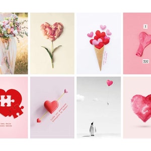 Postkarten Set Hochzeit, 52 Liebespostkarten 1 Jahr jede Woche 1 Karte Kreatives Hochzeitsgeschenk mit romantischen Motiven & Sprüchen. Bild 5