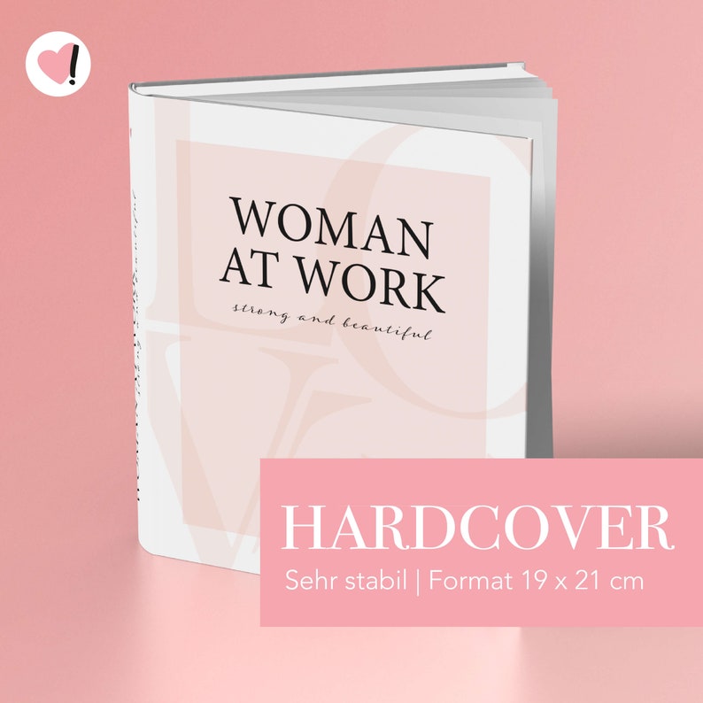 Woman at Work Business Planner für 54 Wochen Rosa Hardcover Terminplaner undatiert mit Wochenübersicht & Uhrzeiten in deutsch Bild 9