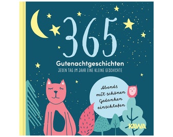 365 Gutenachtgeschichten (Hardcover) | Jeden Tag im Jahr eine kleine Geschichte | zum Vorlesen für ein entspanntes Abendritual