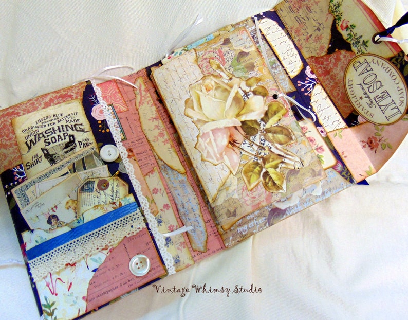 Vintage Laundry Day Handcrafted Altered Book Personal Journal image 5
