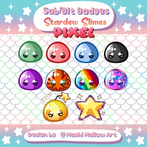 SDV Slime pixel sub/bit bages