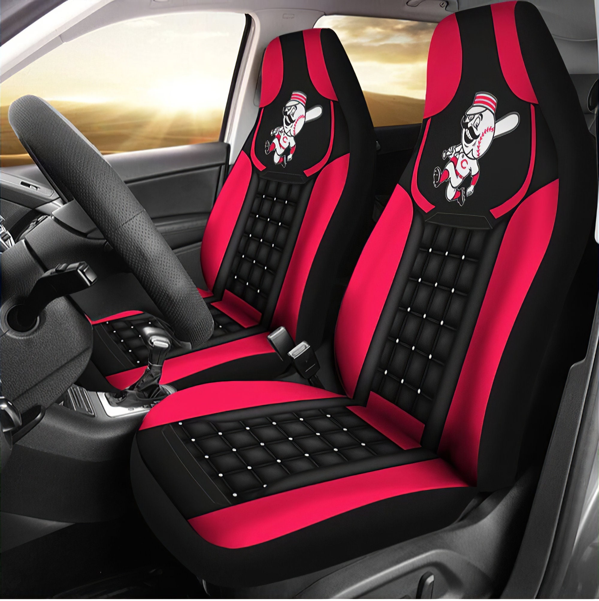 MLB Team Car Seat Cover Car seat cover Cincinnati Reds MLB Etsy