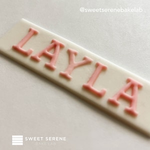 Edible Mini Fondant Alphabet Decoration for Birthday Cake/ Cupcakes Topper Fathers Day