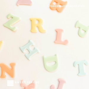 Edible Fondant Alphabet (NO NUMBER) Decoration for Birthday Cake/ Cupcakes Topper Father&#39;s Day