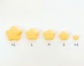 Edible Fondant Stars 3D Decoration for Birthday Cake/ Cupcakes Topper Christmas, Xmas