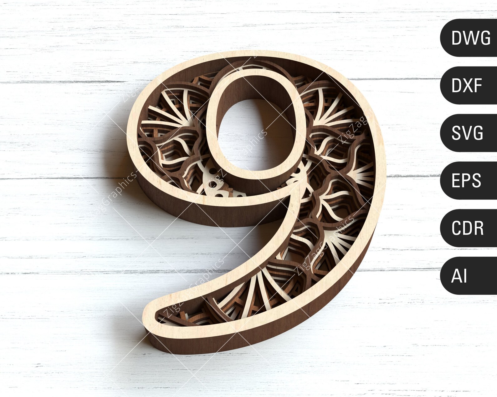 Free Free 125 Layered Mandala Numbers SVG PNG EPS DXF File
