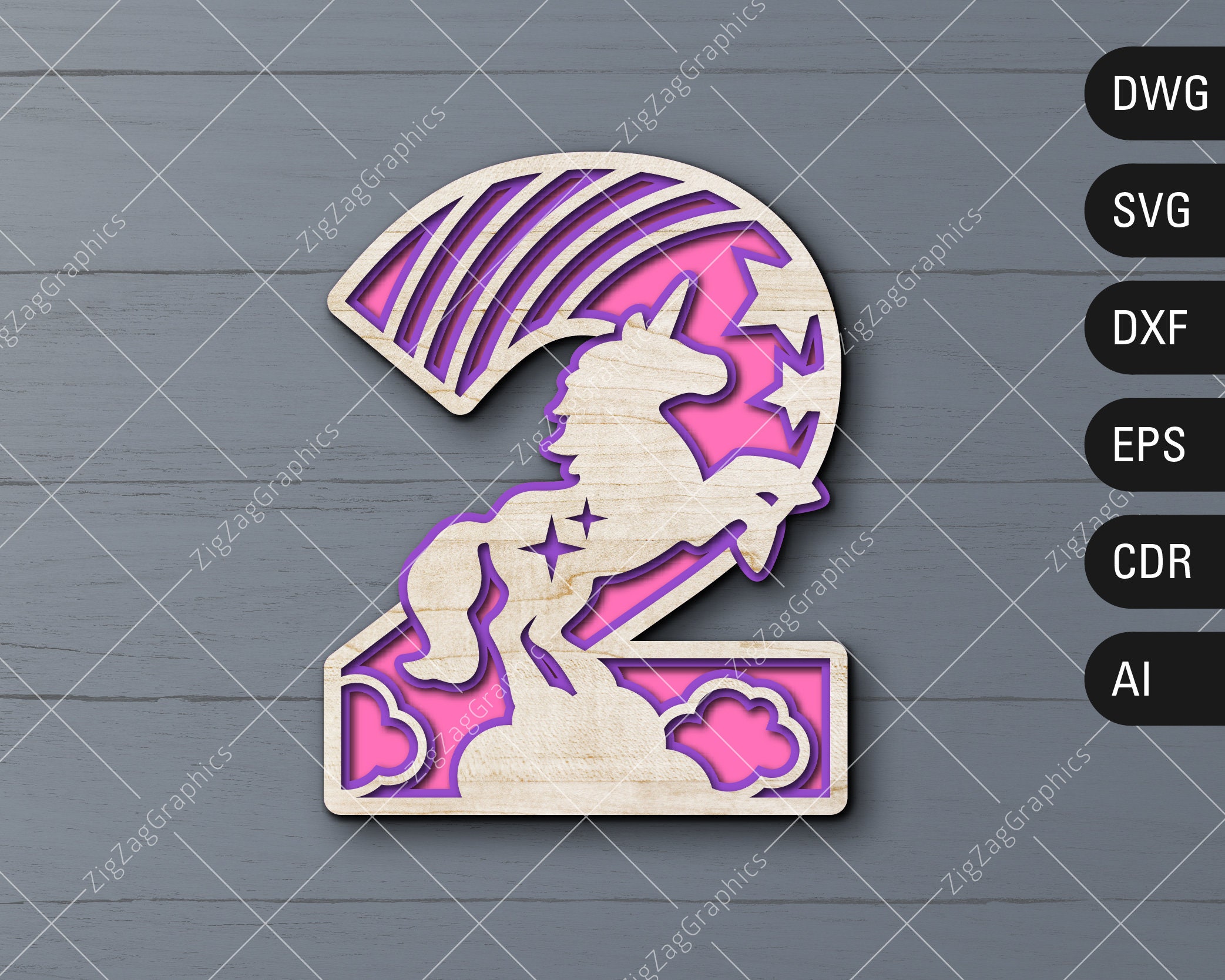 Free Free Layered Number Svg 440 SVG PNG EPS DXF File