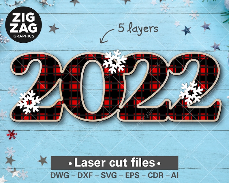 2022 Christmas Zippo Smkw Layered 2022 SVG 3D Christmas 2022 SVG Snowflake svg Buffalo Etsy