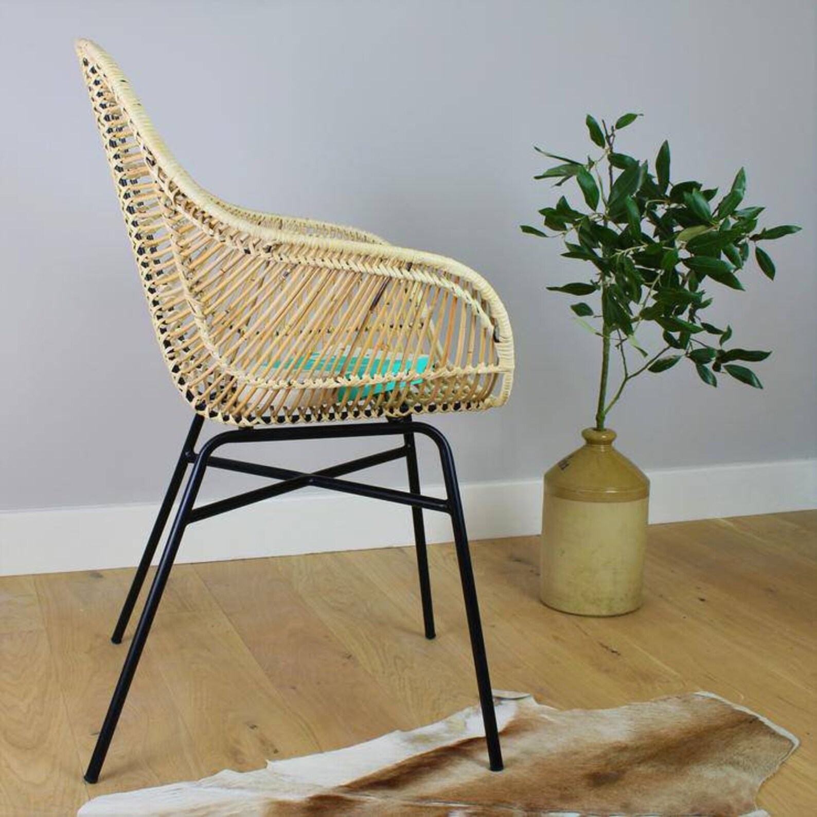 Rattan Dining Chair Set of 4 Rattan Chairs Etsy