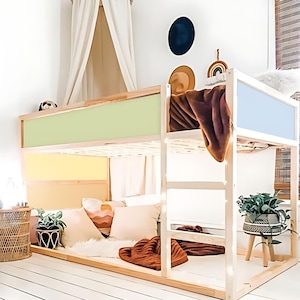 Ikea Kura decal. Kura bed decal. Kura bed stickers. Kura bed decals girls. Ikea kura hack rainbow pattern.