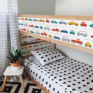 Kura bed stickers. Ikea kura bed decals boys room. Gift for toddler boys nursery.