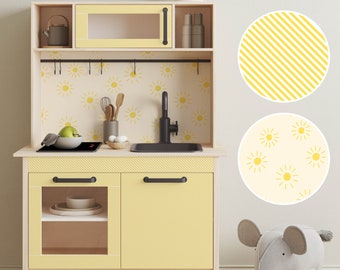 IKEA Duktig Kitchen Decals: Yellow Removable Sticker Set