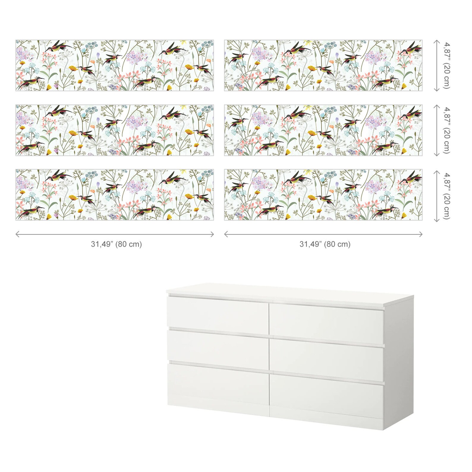 Malm Decals Ikea Malm Dresser Decal Unisex Ikea Decals Ikea Etsy