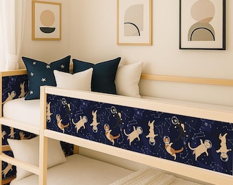 Space Cats Kura Bed Decals: Peel & Stick Nursery Décor - Kura Stickers.