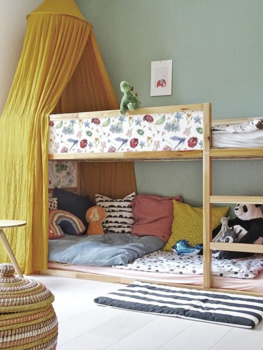 Ikea Kura Bed Accessories Girls Room: Loft Low Bunk Ikea Bed - Etsy