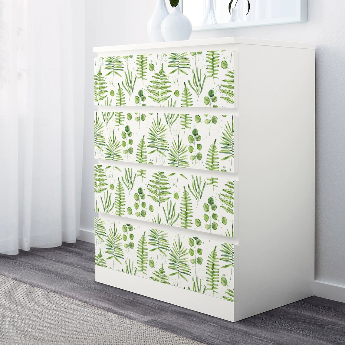 Malm dresser overlay Malm decals Ikea malm dresser decal Etsy