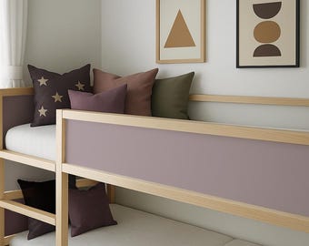 Dusty Pink Kura decals. Ikea kura bed stickers for girls.