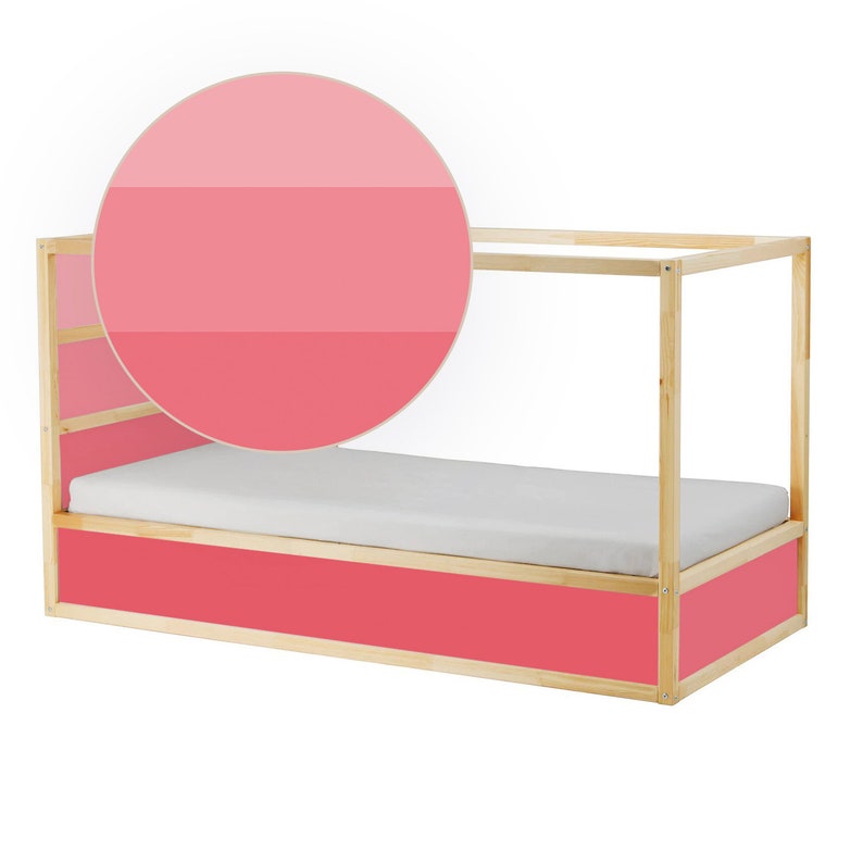 Kura Decal Kura Bed Decals Coral Ikea Kura Decal Pink Kura Etsy