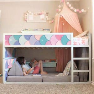 Kura bed decal girls room mermaid.