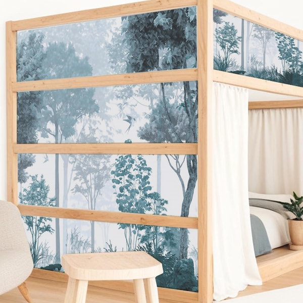 Kura Bed Decals Woodland Forest theme.